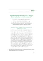 prikaz prve stranice dokumenta Antioksidacijski učinak i HPLC analiza listova planike - Arbutus unedo L.