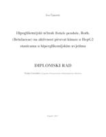prikaz prve stranice dokumenta Hipoglikemijski učinak Betule pendule, Roth. (Betulaceae) na aktivnost piruvat kinaze u HepG2 stanicama u hiperglikemijskim uvjetima