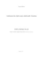 prikaz prve stranice dokumenta Antitumorsko djelovanje odabranih vitamina