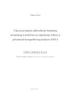 prikaz prve stranice dokumenta Utjecaj promjene glikozilacije humanog serumskog transferina na otpuštanje željeza u prisutnosti kompetitivnog kelatora EDTA
