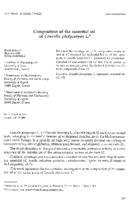 prikaz prve stranice dokumenta Composition of the essential oil of Caucalis platycarpos L.