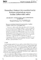 prikaz prve stranice dokumenta Botanička i fitokemijska karakterizacija korijena primorskog omana (Inulae crithmoides radix)